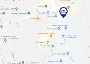 TML Pickering location with pin on map